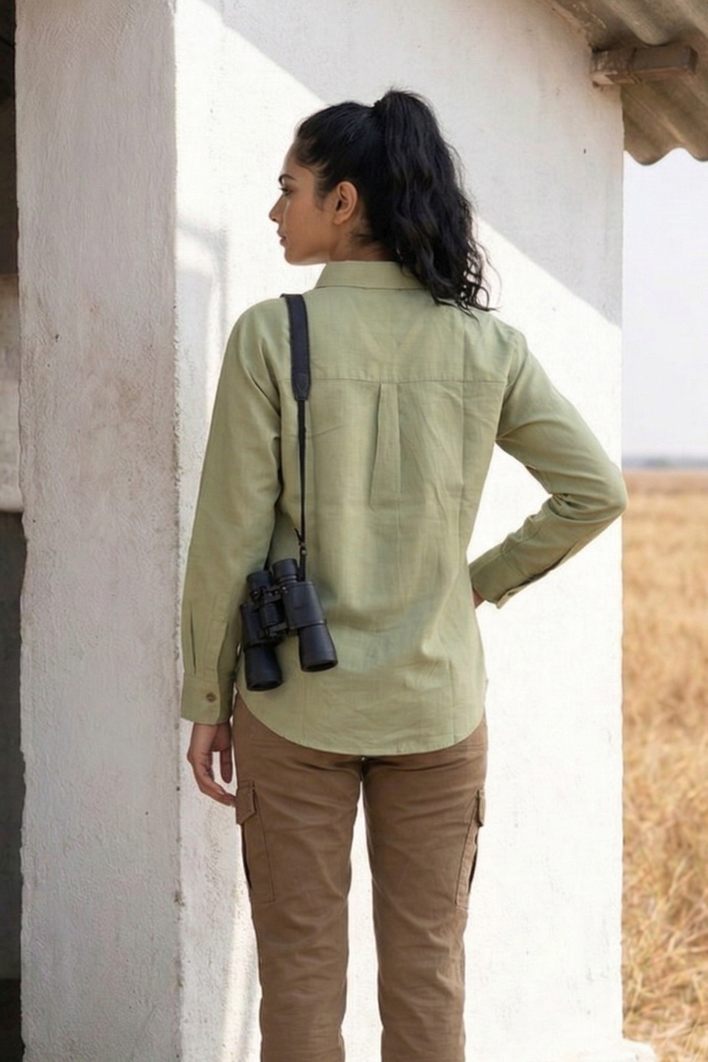 Giriyana I Woman's Olive Green Shirt