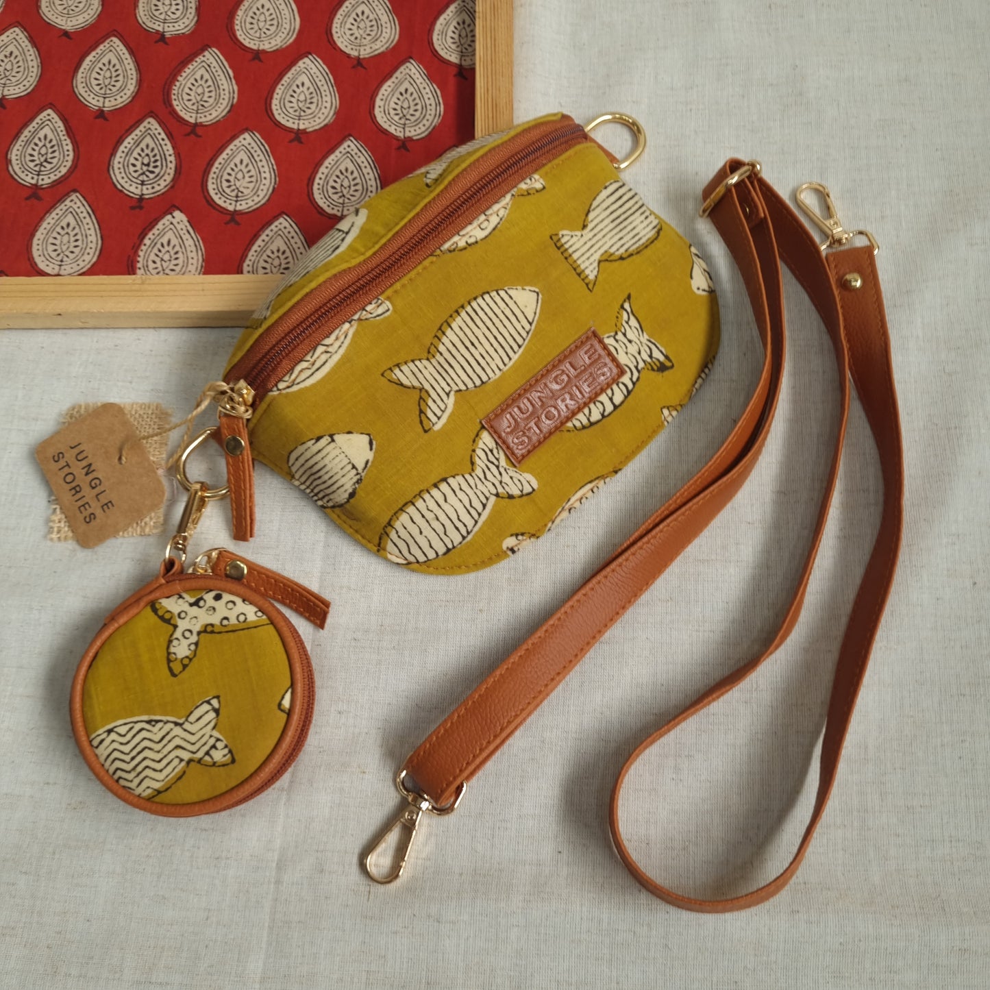 Crossbody Bag- Fish Print