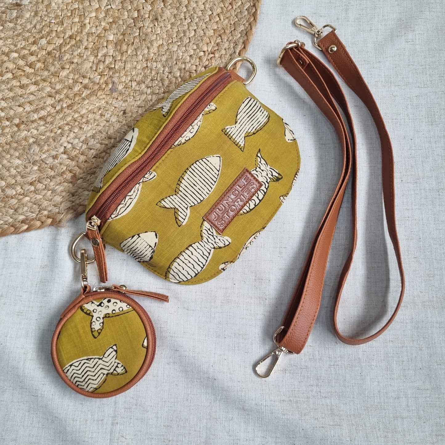 Crossbody Bag- Fish Print