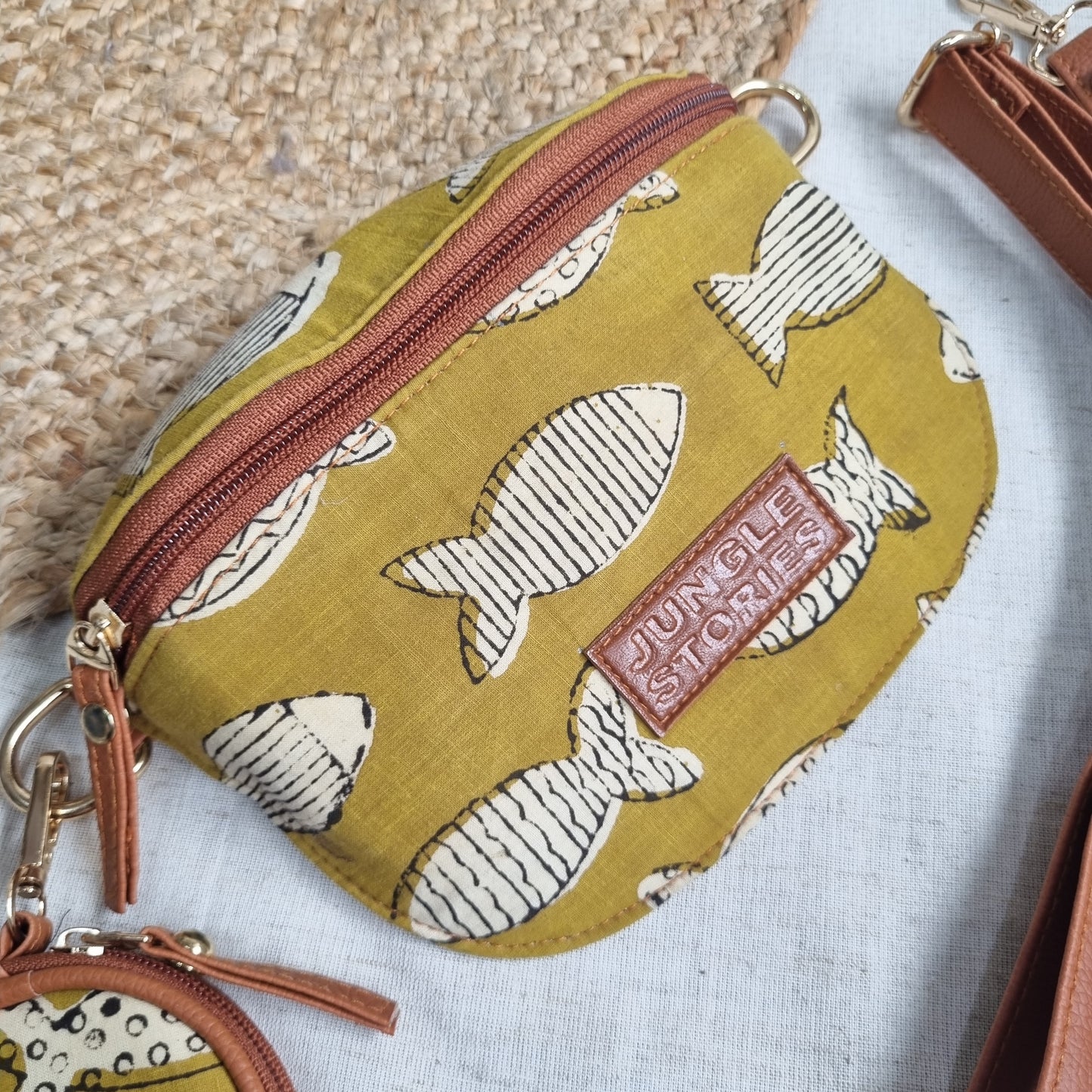 Crossbody Bag- Fish Print