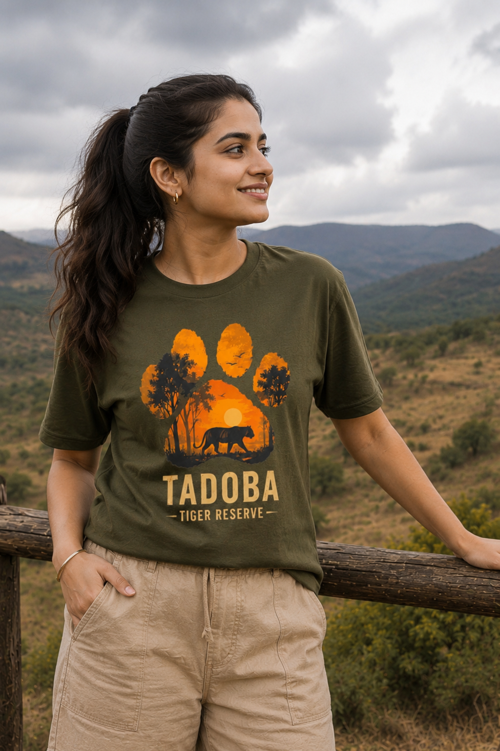 Unisex Tadoba Wildscape Graphic T-shirt