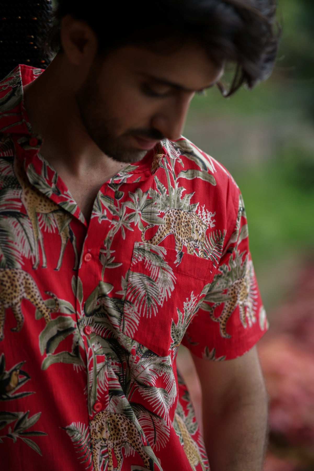 Reggie- Wildlife Print Shirt | Bold Jungle-Inspired Style for Adventurers