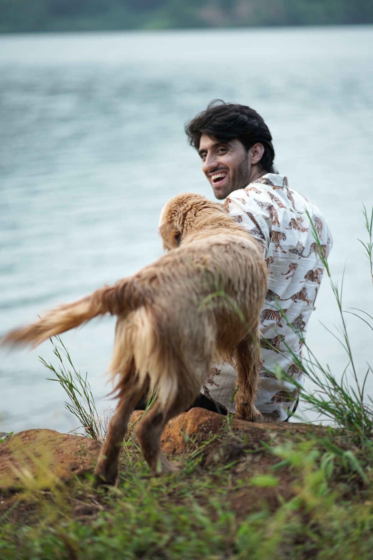 Tiger Print Full-Sleeve Shirt | Bold Jungle-Inspired Adventure Wear for Men