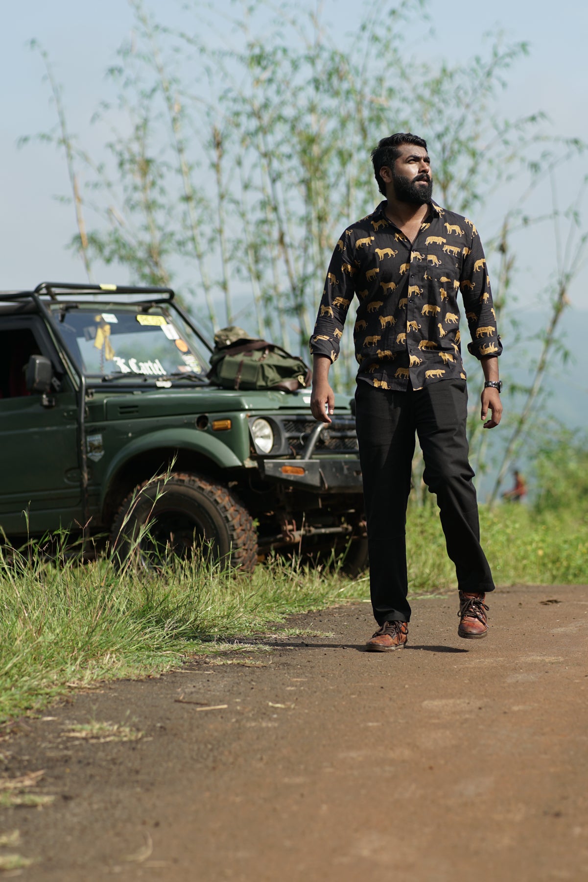 Leopard Print Black Full-Sleeve Shirt | Fierce Jungle-Inspired Style