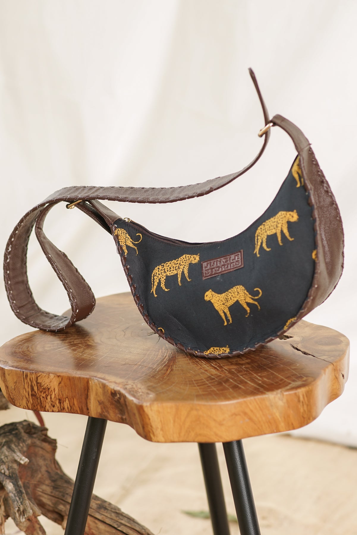 Crescent Trail Crossbody Sling | Canvas & Leather