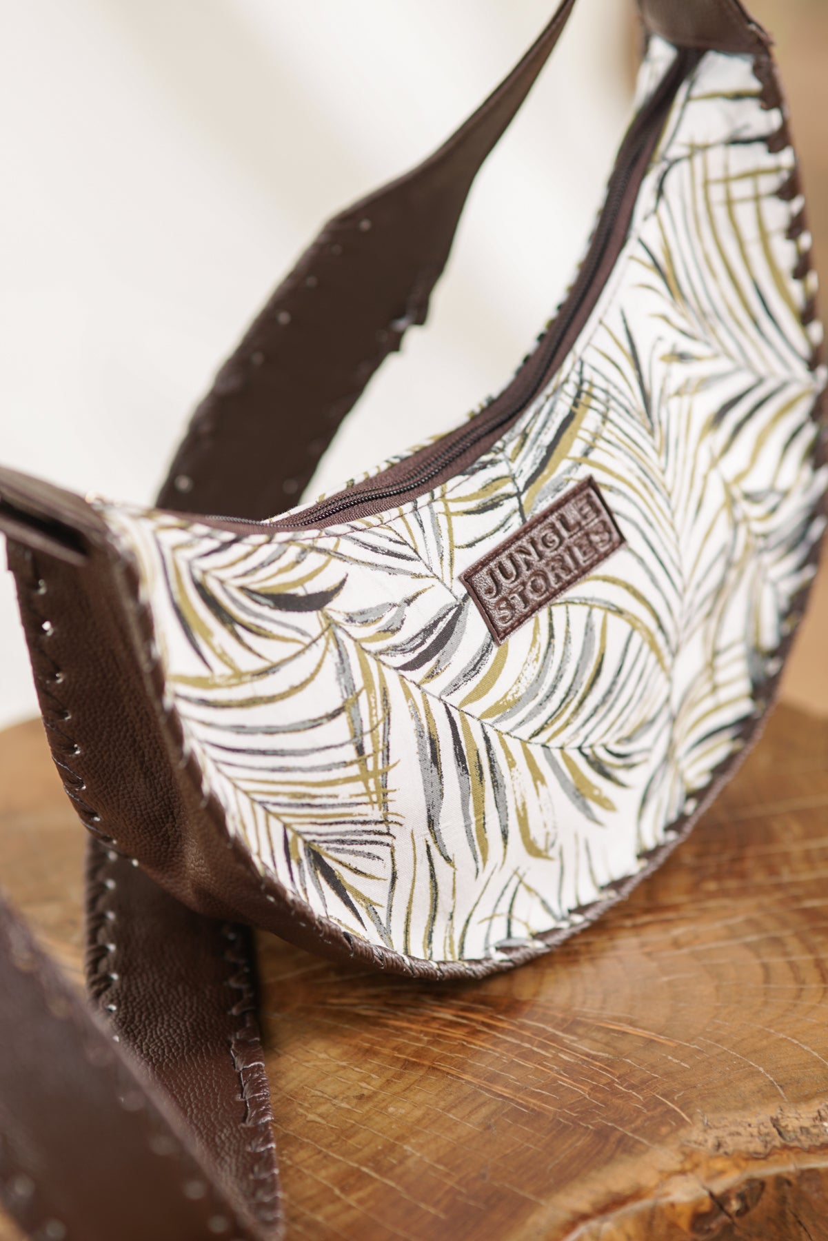 Crescent Trail Crossbody Sling | Canvas & Leather