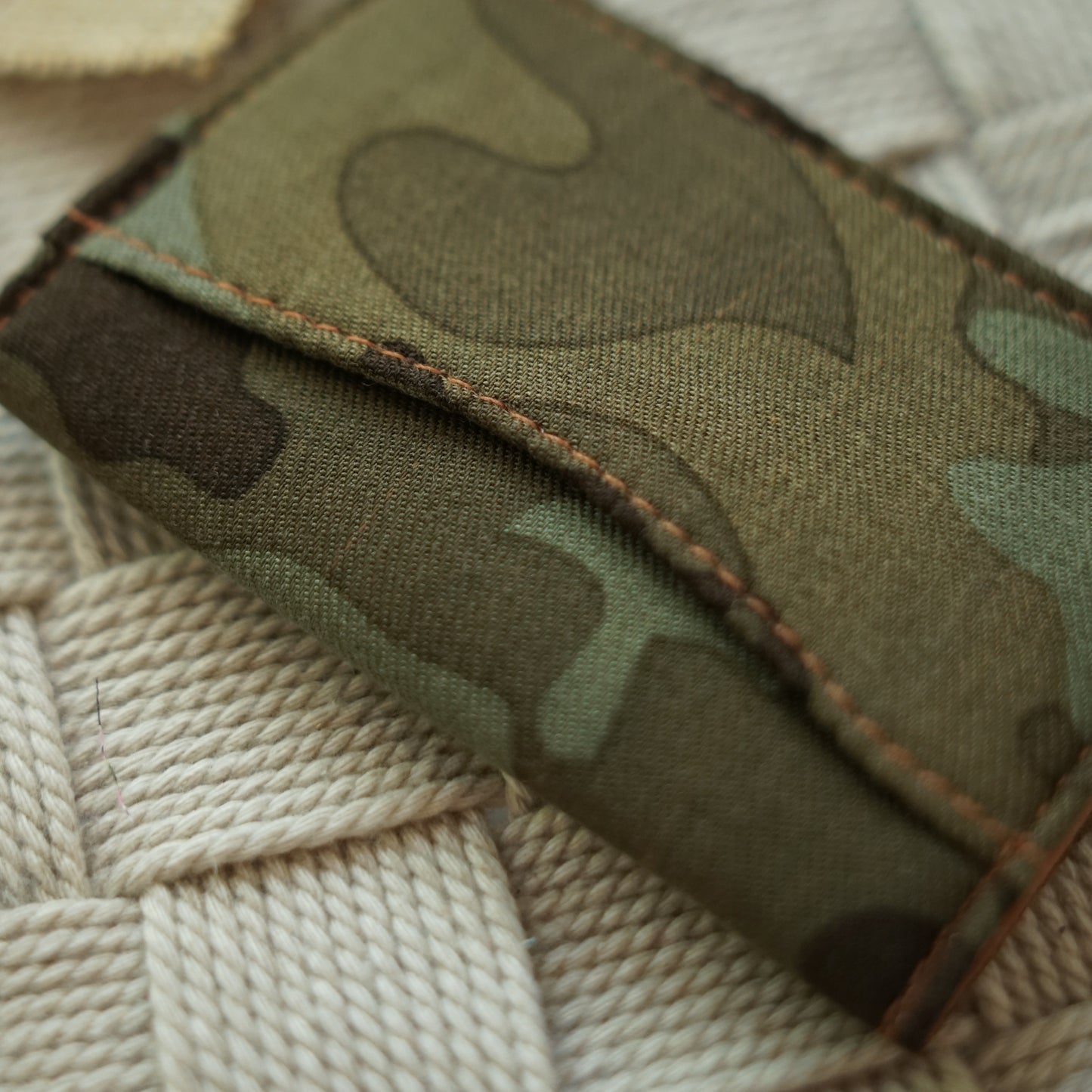 Explorer's Card Holder | Compact Canvas-Lined Cotton