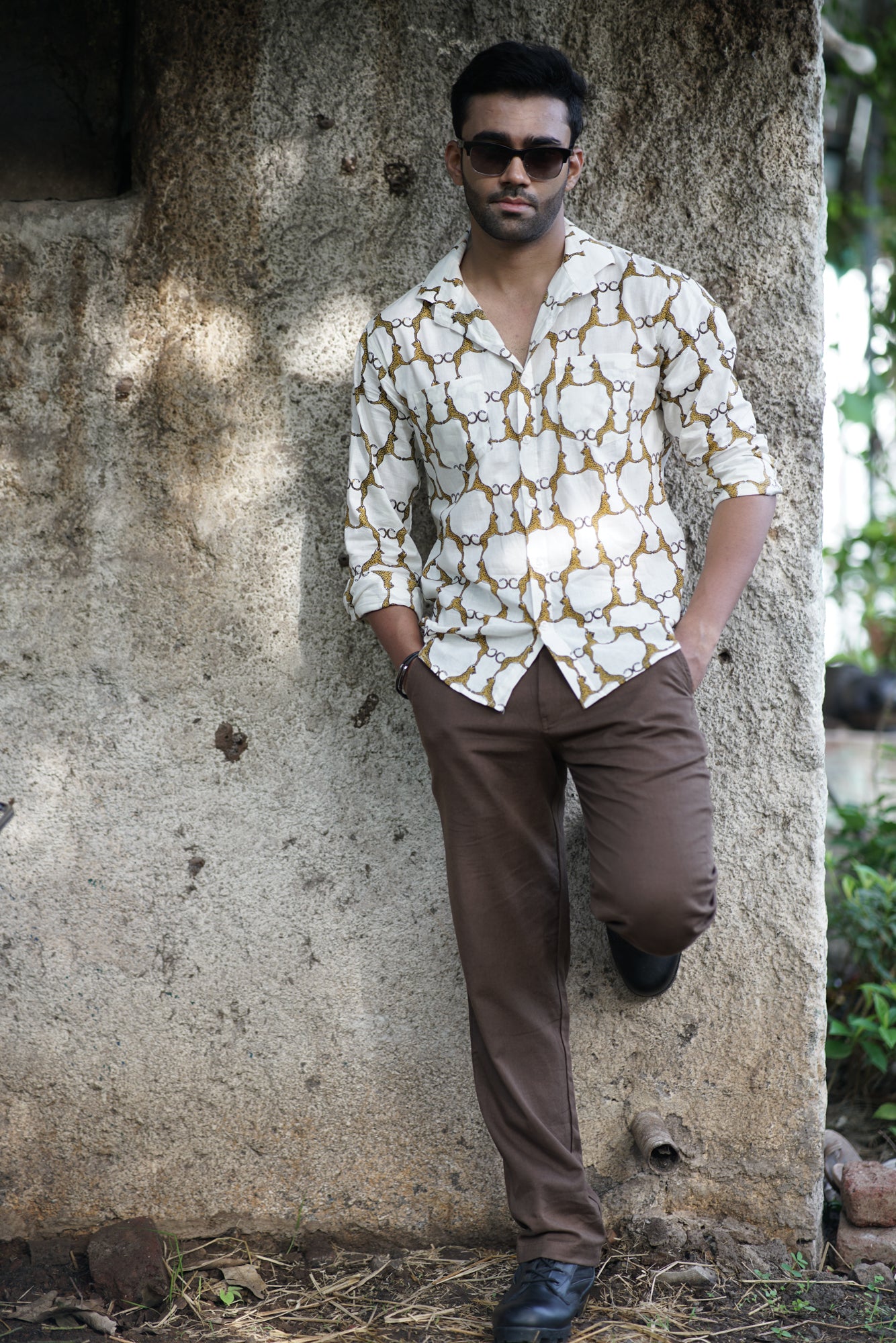 Leopard Lattice Shirt