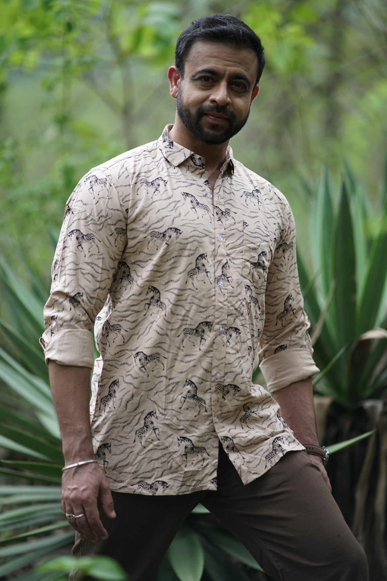 Zeno- Zebra print Full Sleeve Shirt