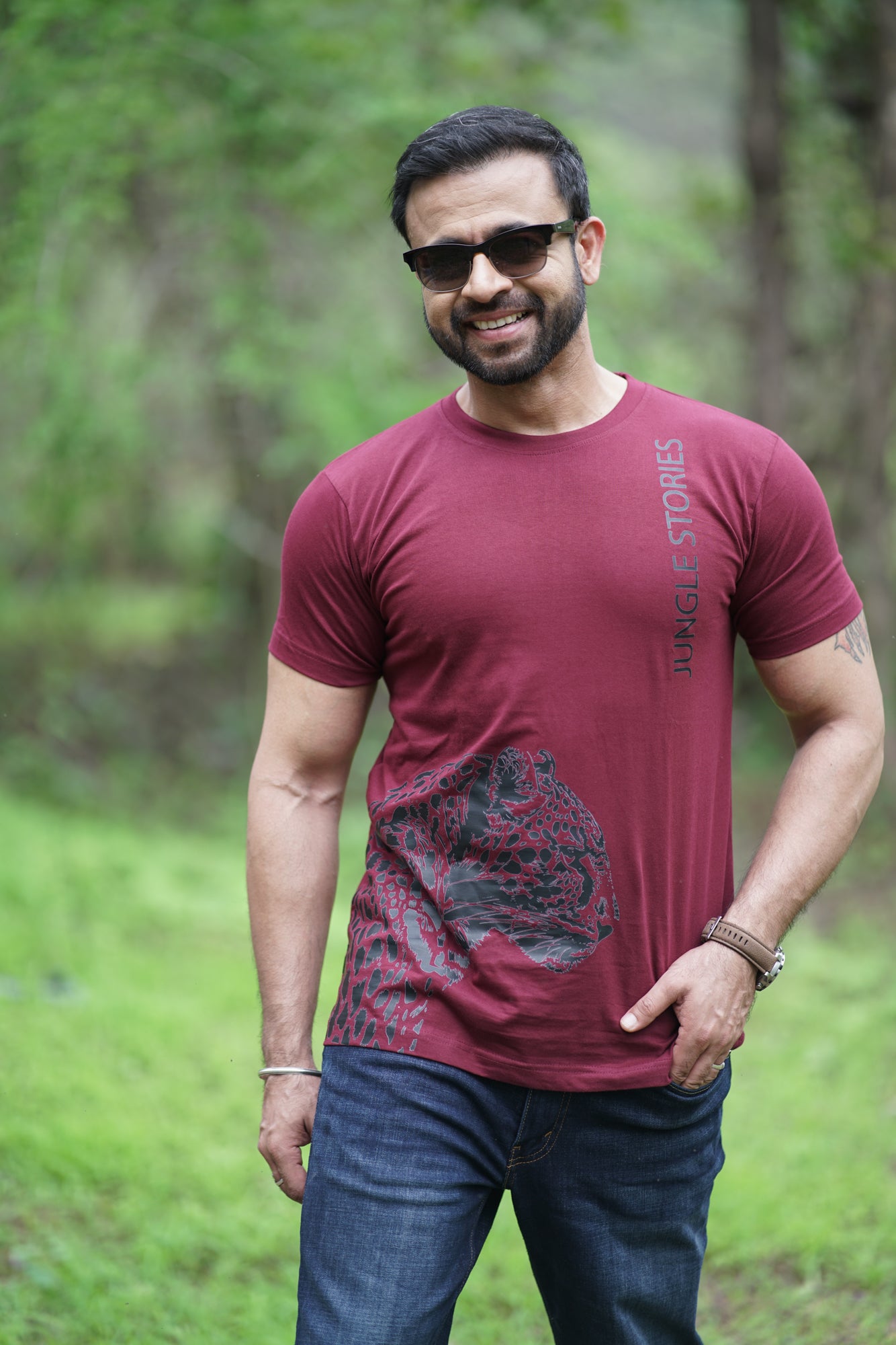 Unisex Cotton Knit T-Shirt – Jungle Power Edition