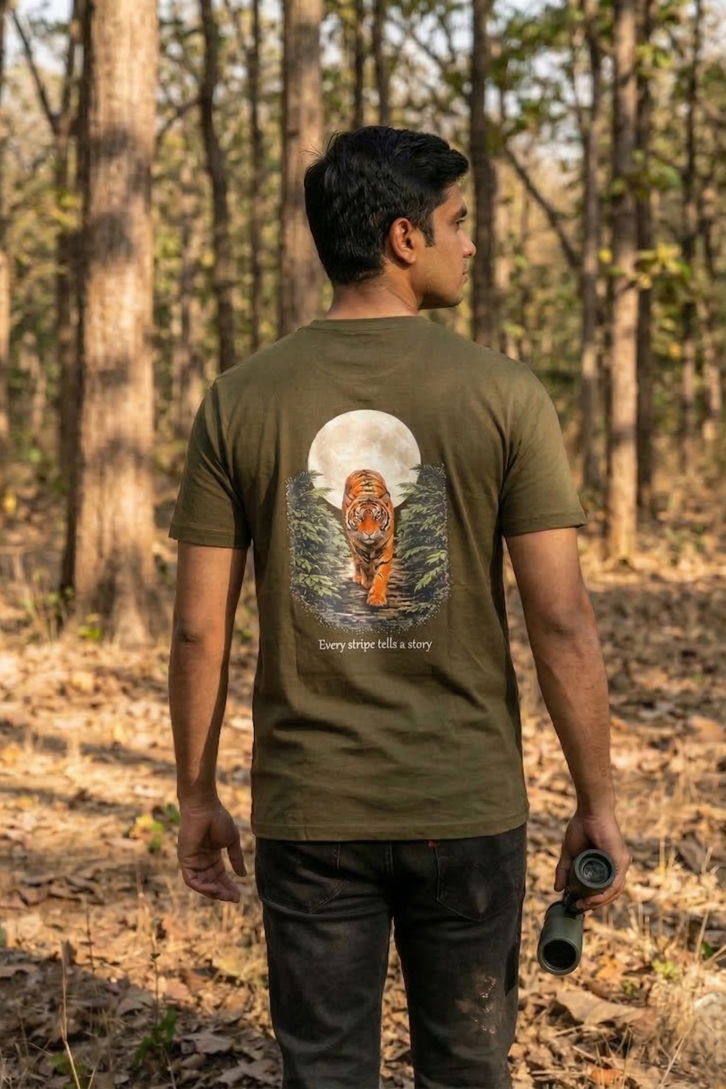 Moon Tiger Green T-shirt