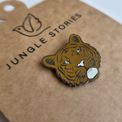 Enamel Pin I Tiger Face