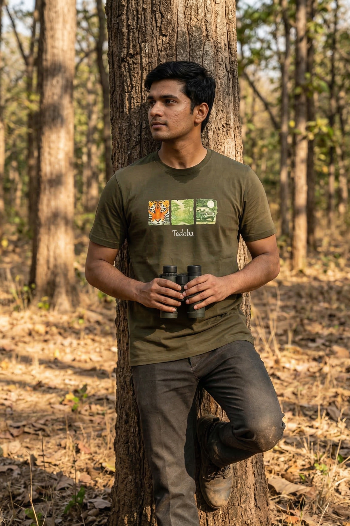 Moon Tiger Green T-shirt