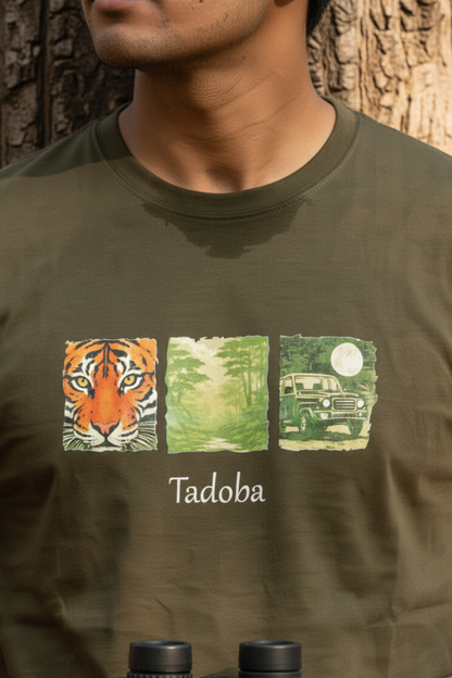 Moon Tiger Green T-shirt