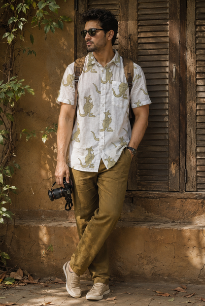 Kangaroo I Men's Printed Shirt