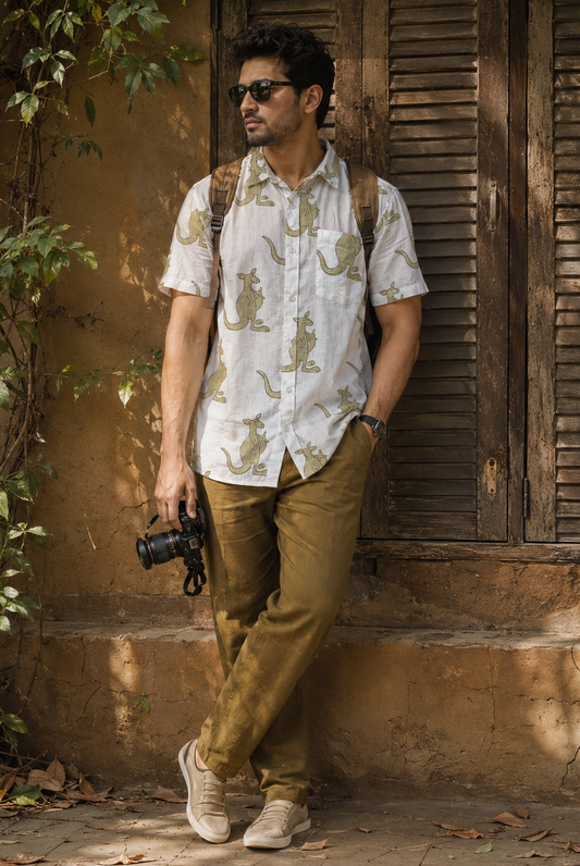 Kangaroo I Men's Printed Shirt