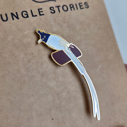 Enamel Pin I Paradise Flycatcher