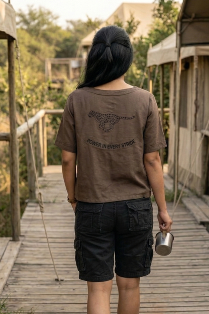 Coco I Woman's Brown Rayon Top