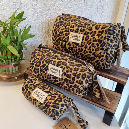WildNest Quilted Pouch Set | 3 Sizes