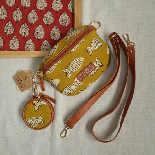 Crossbody Bag- Fish Print
