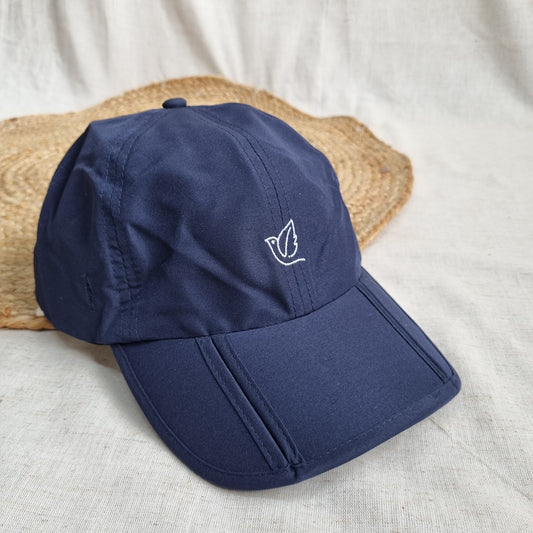 Dry Fit Sunglass Holder Cap- Navy Blue