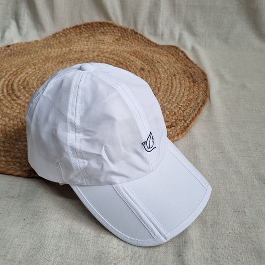 Dry Fit Sunglass Holder Cap – white