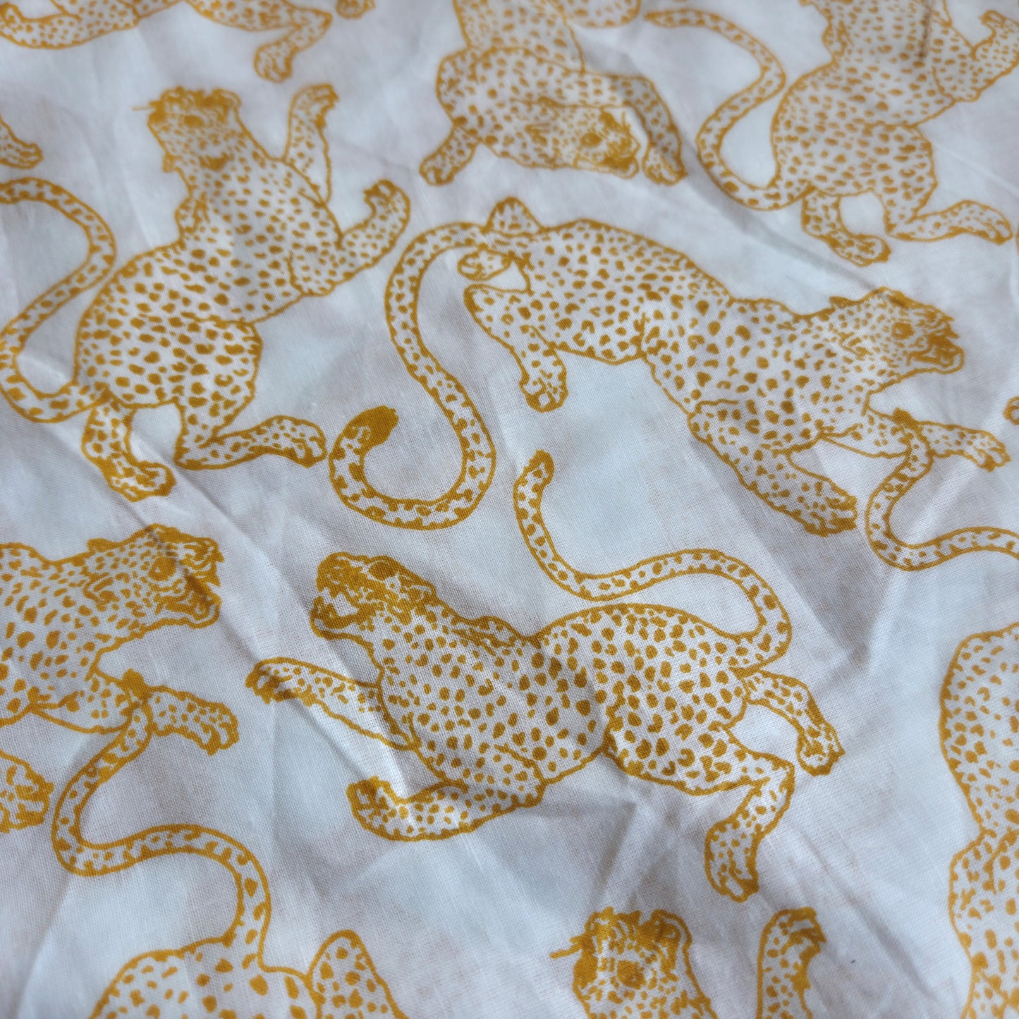 Handkerchief I Leopard on White