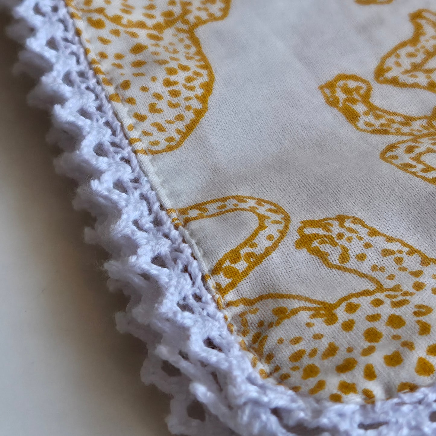 Handkerchief I Leopard on White