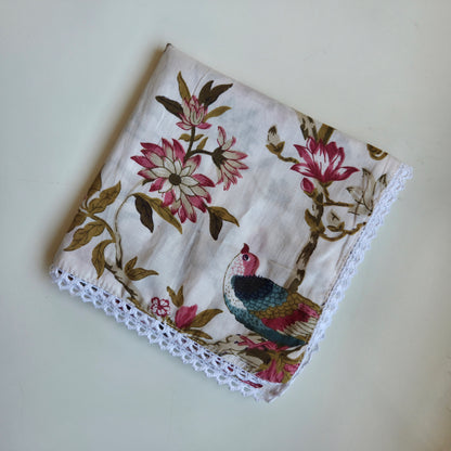 Handkerchief I Flowery Pattern
