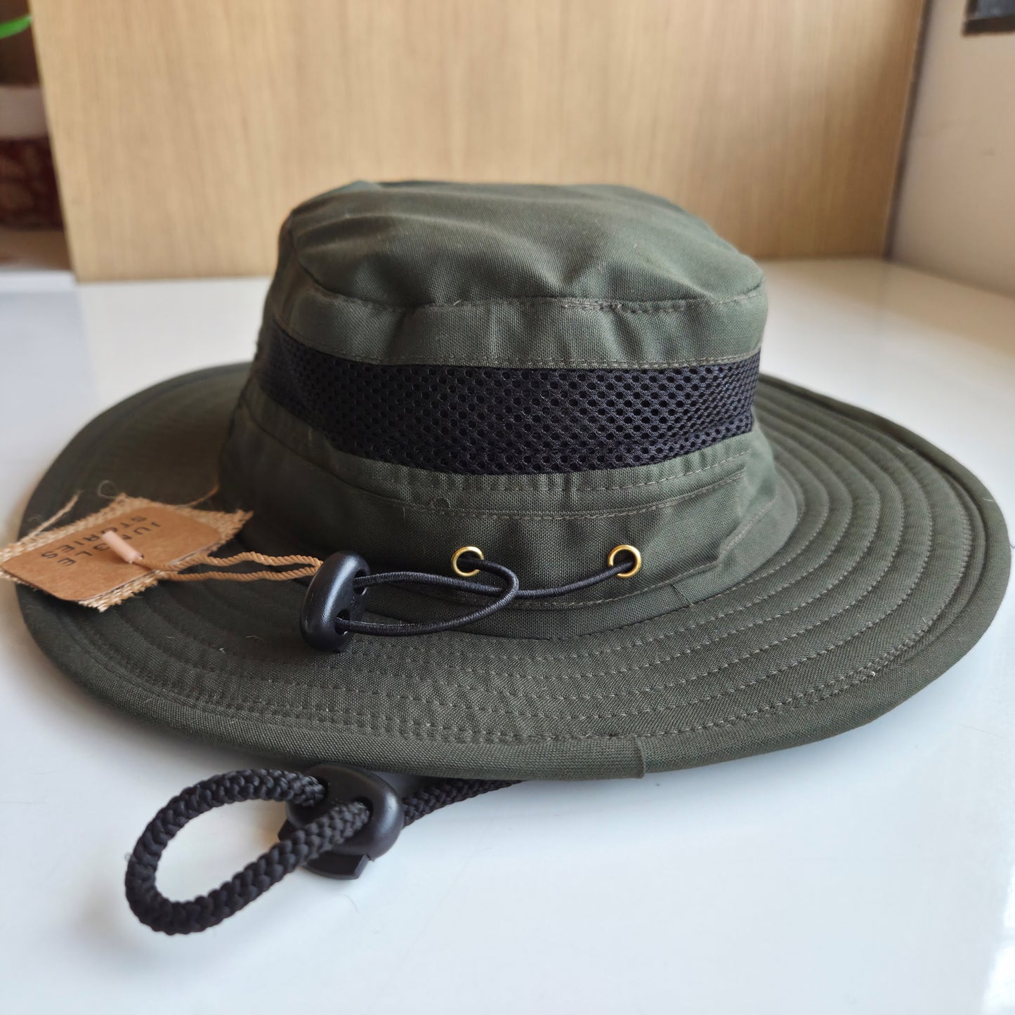 Breathable Safari Hat (Olive green)