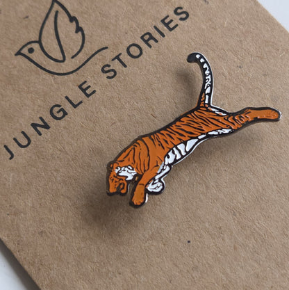 Enamel Pin I Leaping Tiger