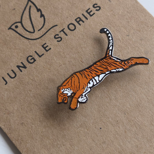 Enamel Pin I Leaping Tiger