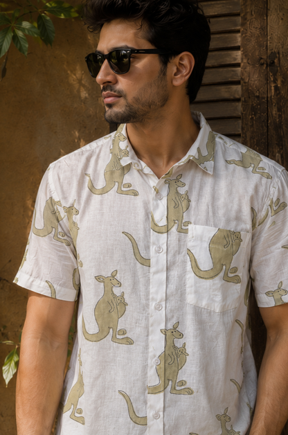 Kangaroo I Men's Printed Shirt