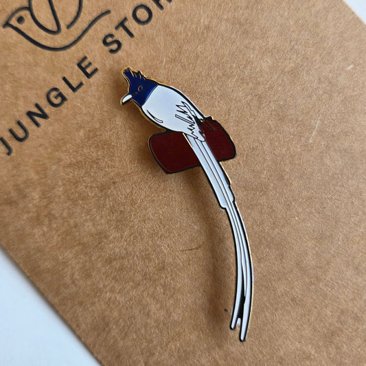Enamel Pin I Paradise Flycatcher