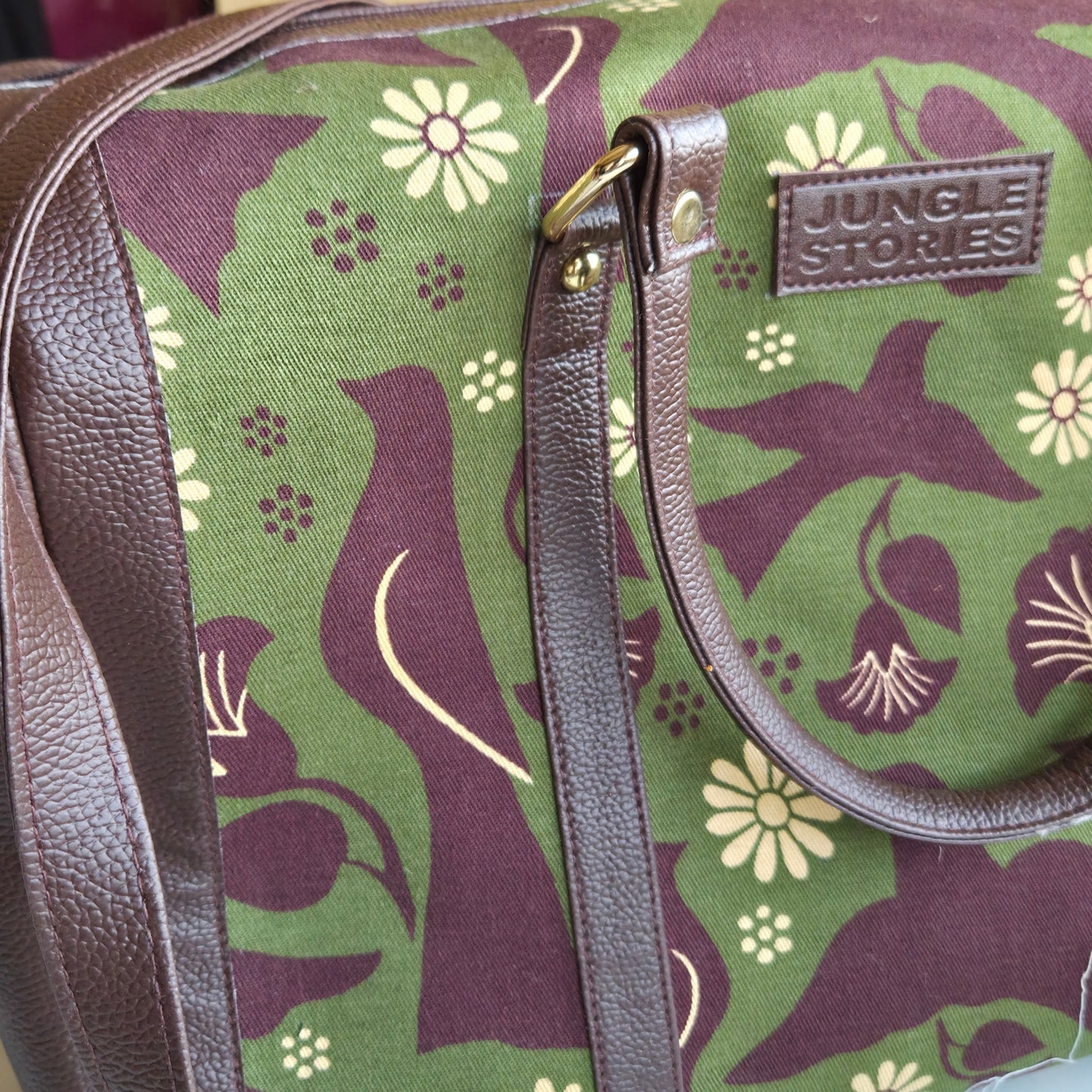Floral Print Duffle Bag