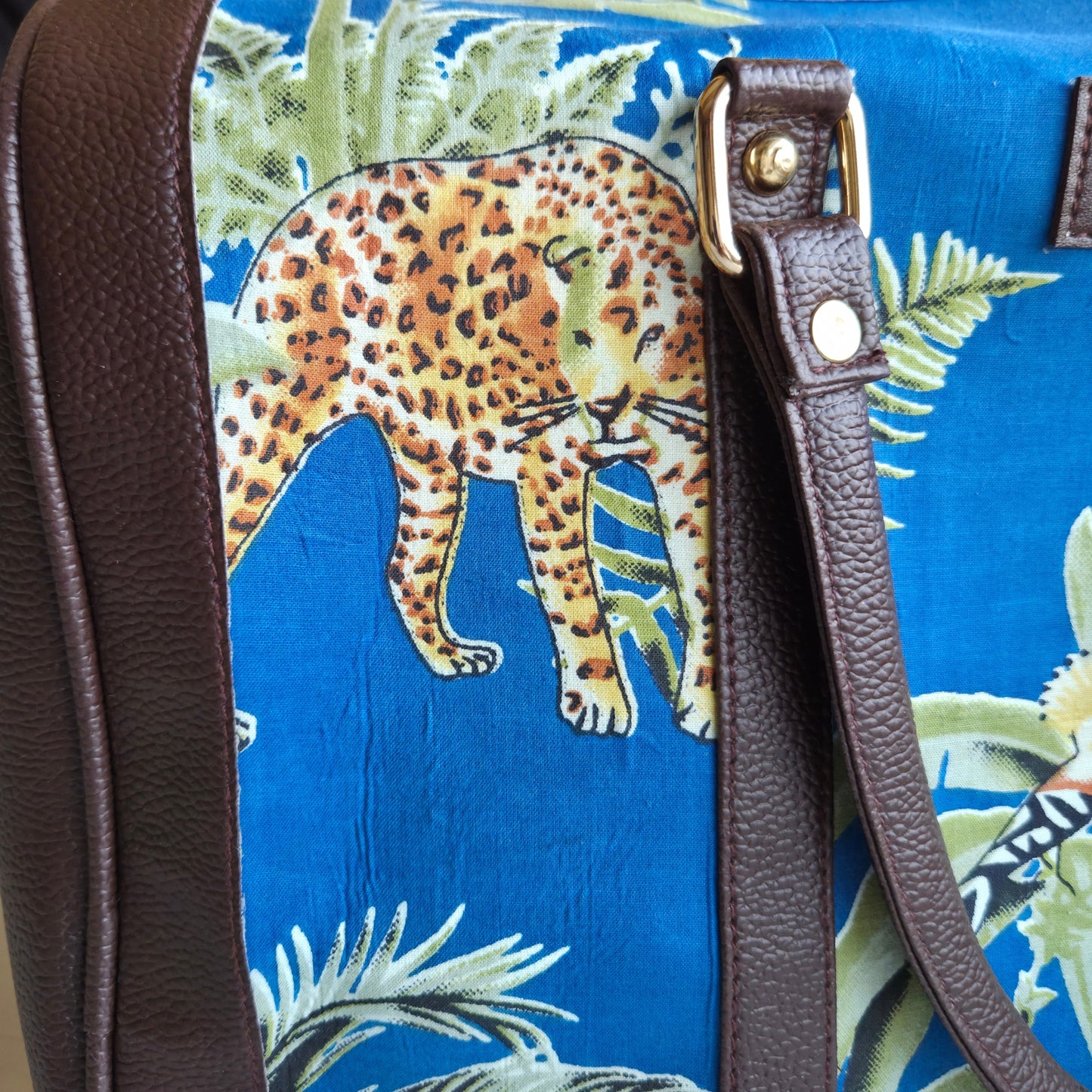 Leopard Canopy Duffle Bag