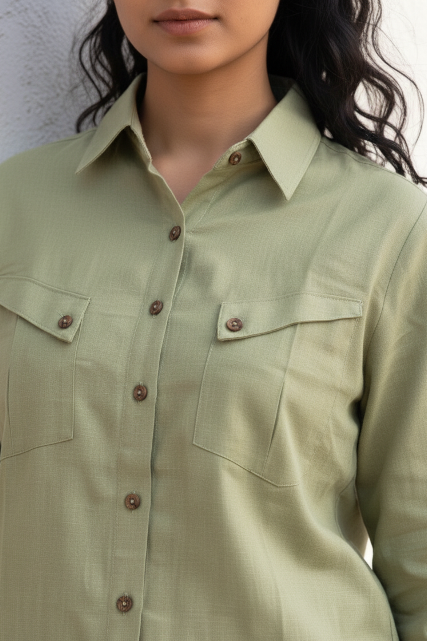 Giriyana I Woman's Olive Green Shirt