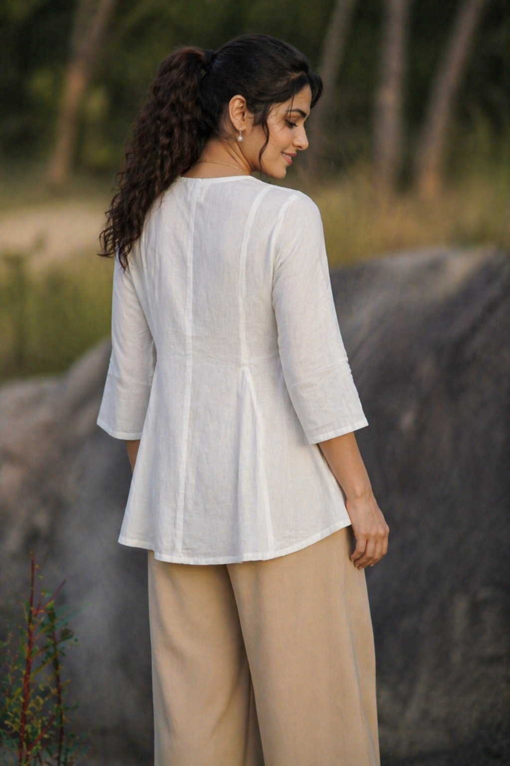 Moon I Woman's Princes Cut Top