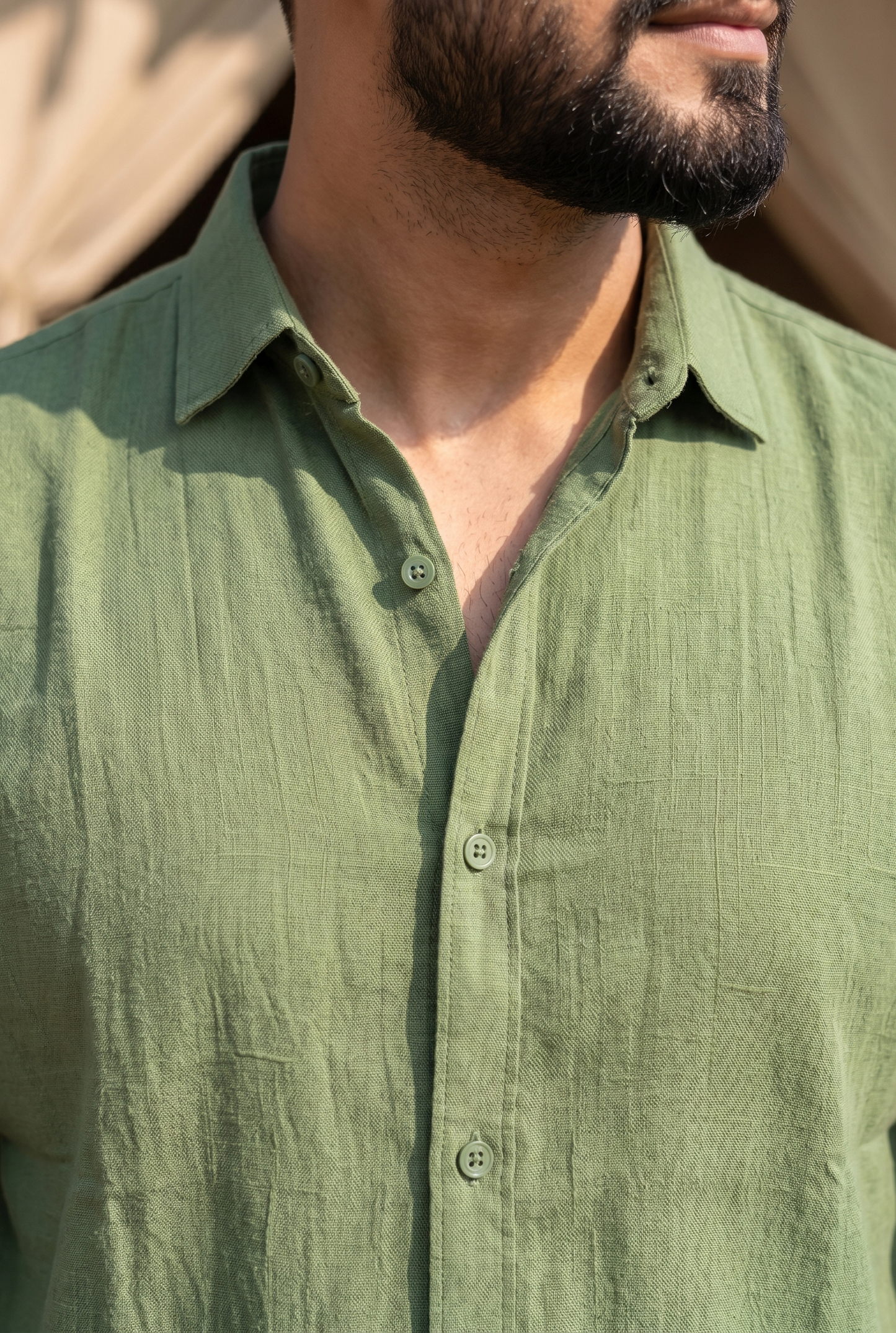 Asparagus I Men's Cotton Shirt