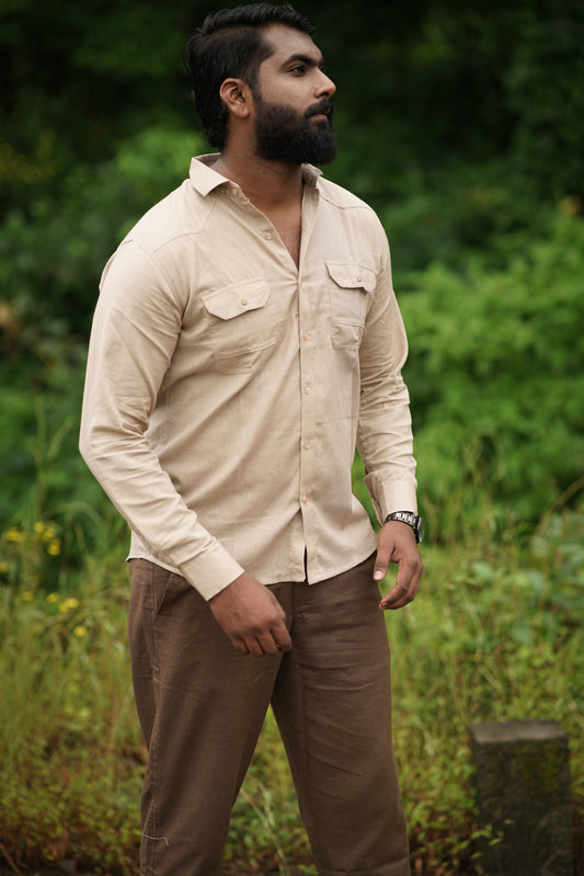 Explorer's Edge Shirt | With Snap Buttons & Double Pockets