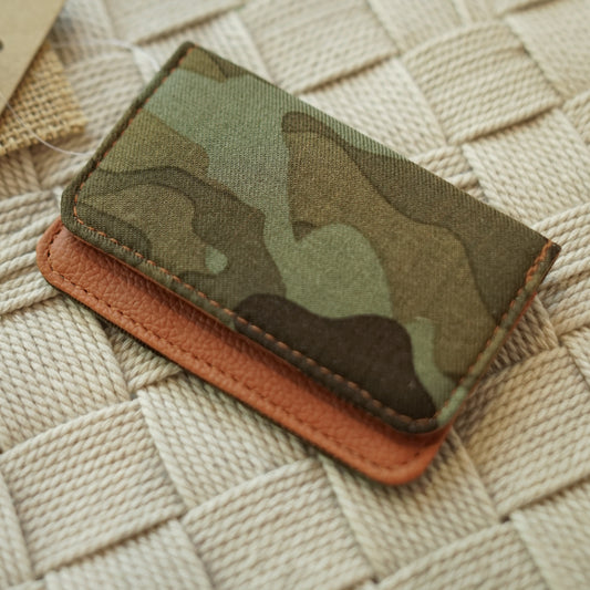 Explorer's Card Holder | Compact Canvas-Lined Cotton