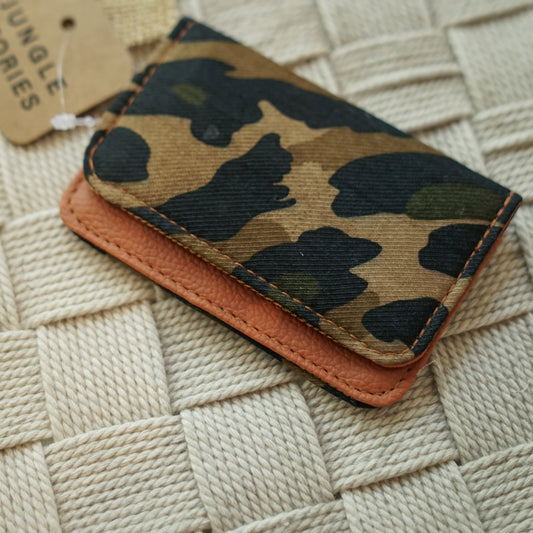 Explorer's Card Holder | Compact Canvas-Lined Cotton