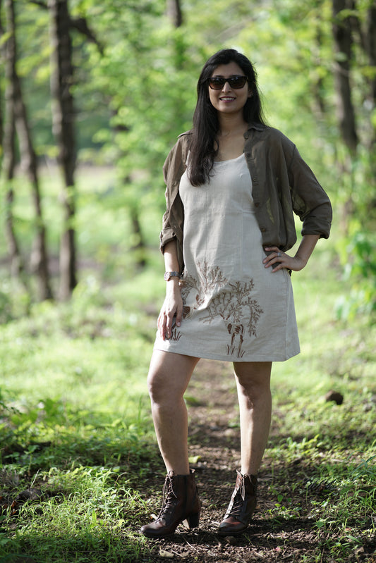 Diana-Cocoa Brown Woman Mull shirt