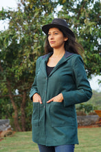 Load image into Gallery viewer, Paro - Dark Cape Jacket with Hoodie
