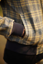 Load image into Gallery viewer, Thunder - Men’s Yellow Checkered Plaid Bomber Jacket
