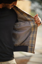 Load image into Gallery viewer, Thunder - Men’s Yellow Checkered Plaid Bomber Jacket
