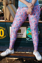 Load image into Gallery viewer, Archie - Snug Fit Pink Floral Printed Yoga Pants
