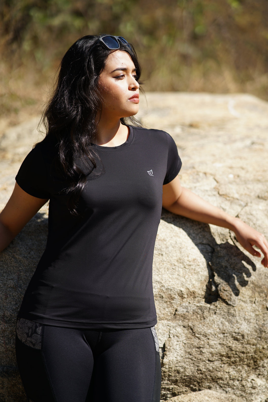 Ladli - Women’s Comfort Active Dry Fit T-Shirt (Black)