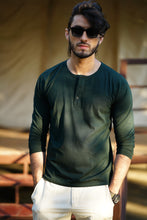 Load image into Gallery viewer, Munna - Earthy Colour tones Cotton Based Full T-Shirt (Dark Green)
