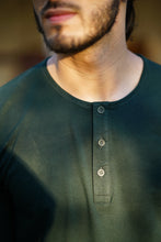 Load image into Gallery viewer, Munna - Earthy Colour tones Cotton Based Full T-Shirt (Dark Green)
